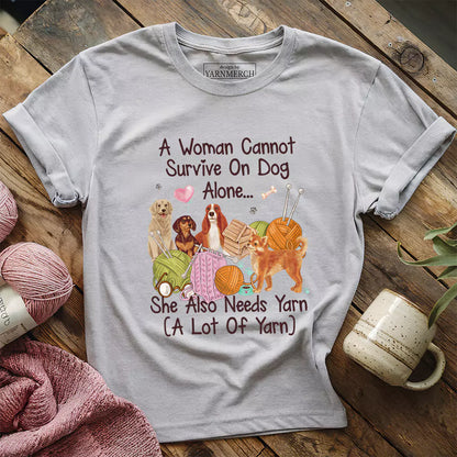 Dog & Yarn Lover T-shirt