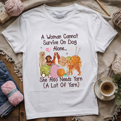 Dog & Yarn Lover T-shirt