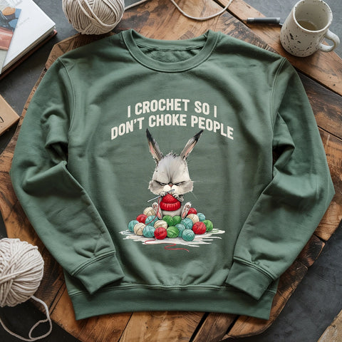 Crochet Not Choke Sweatshirt