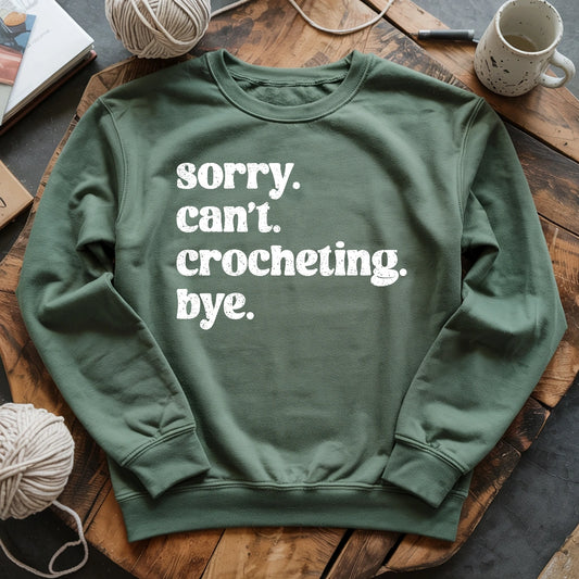 Crocheting. Bye Sweatshirt