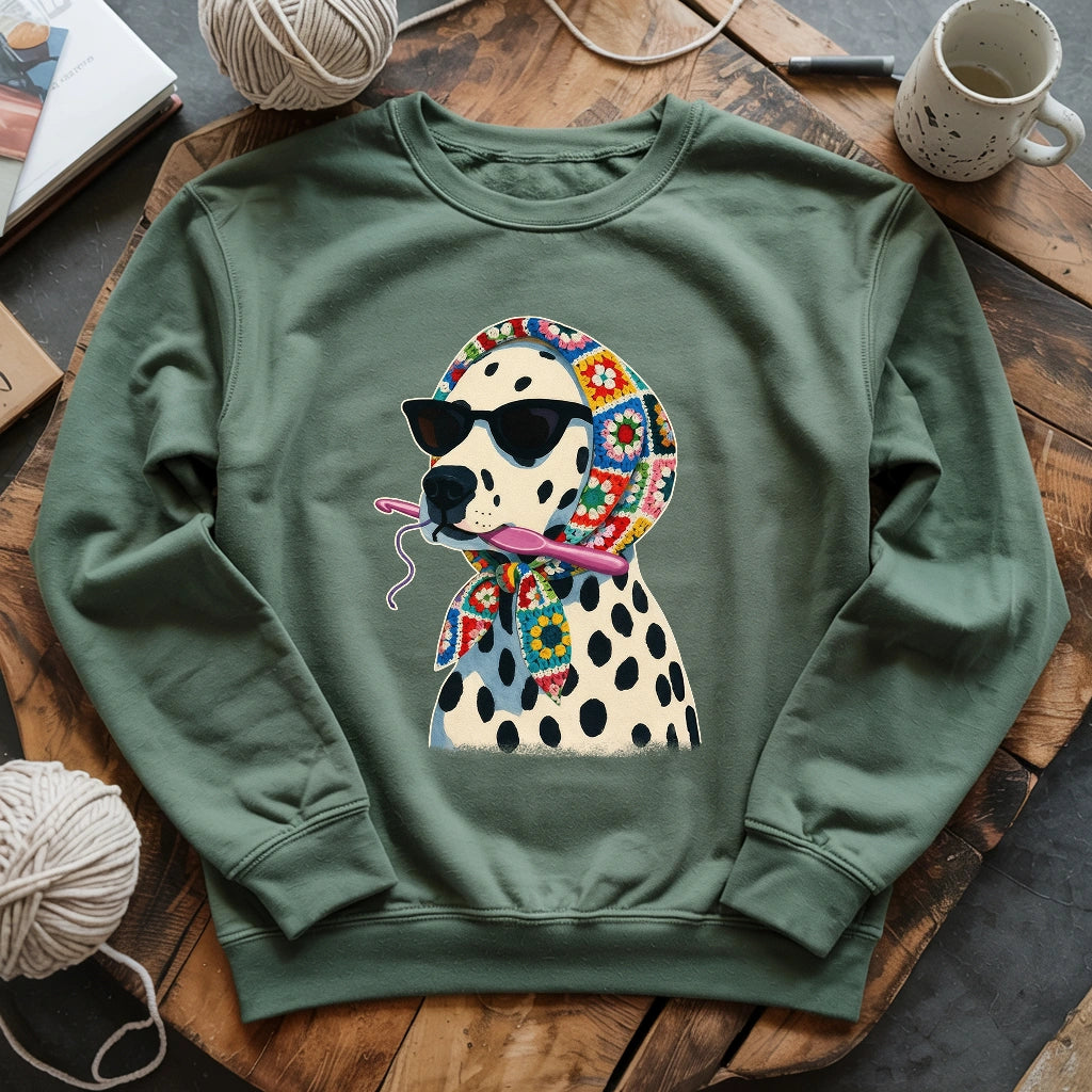Granny Square Dalmatian Sweatshirt