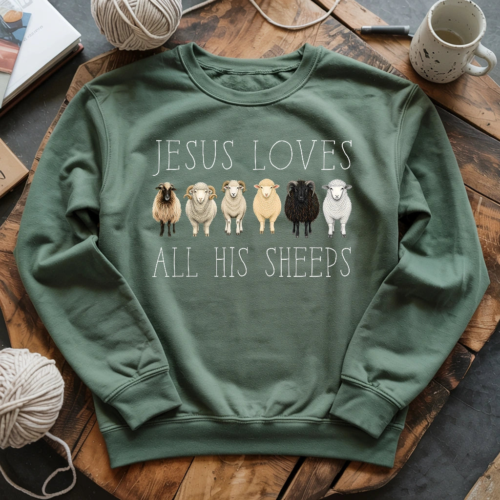 Jesus Loves All His Sheeps Sweatshirt