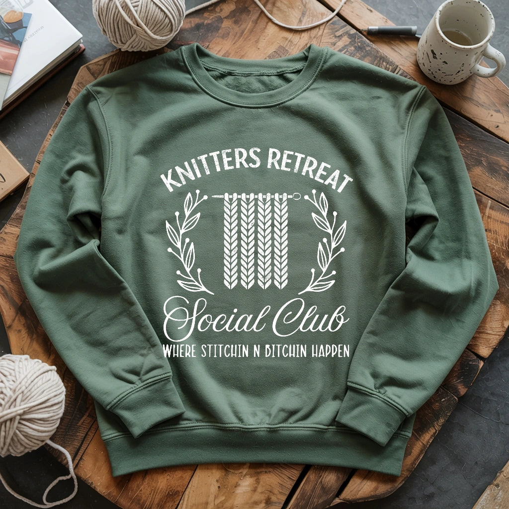 Knitters Retreat Social Club Sweatshirt