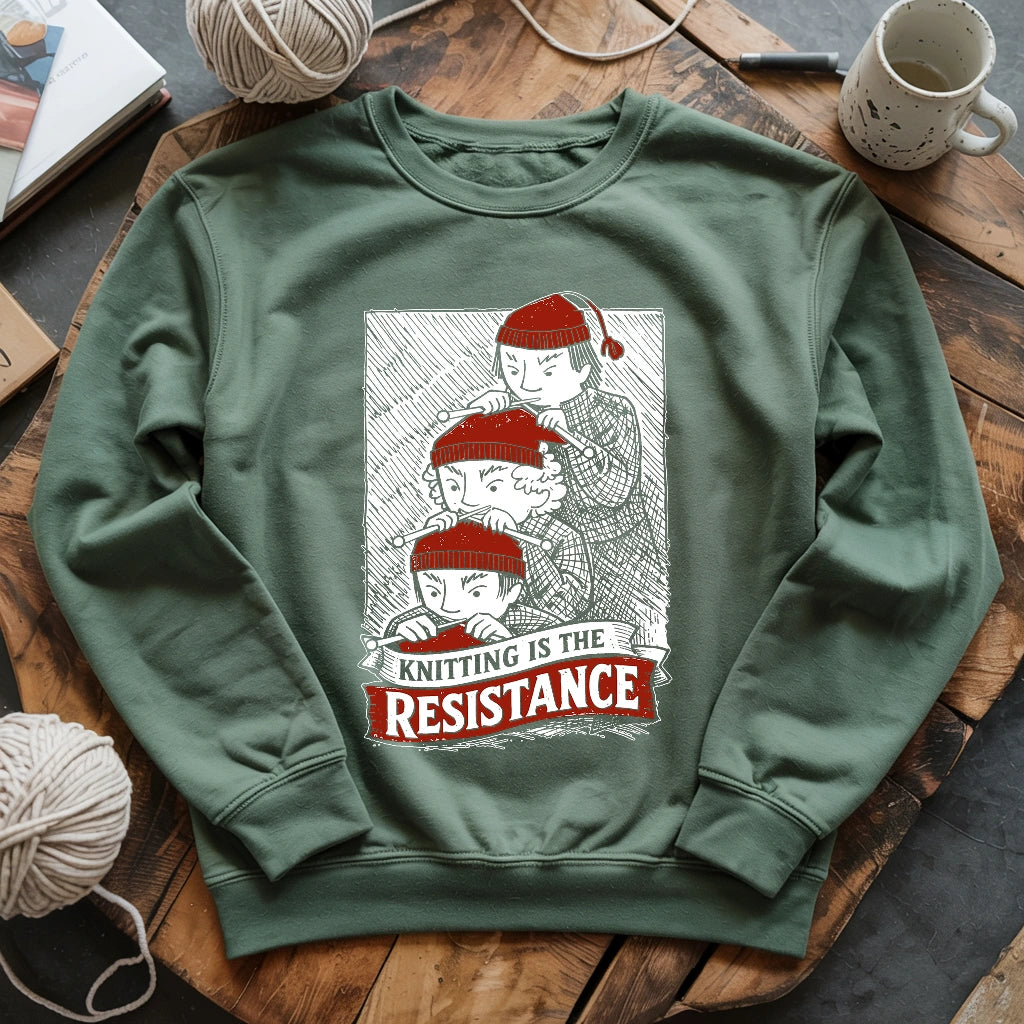 Knitting Is The Resistance Sweatshirt