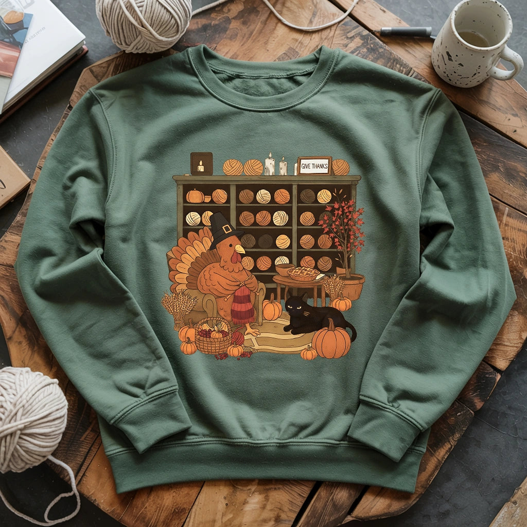 Knitting Turkey Sweatshirt
