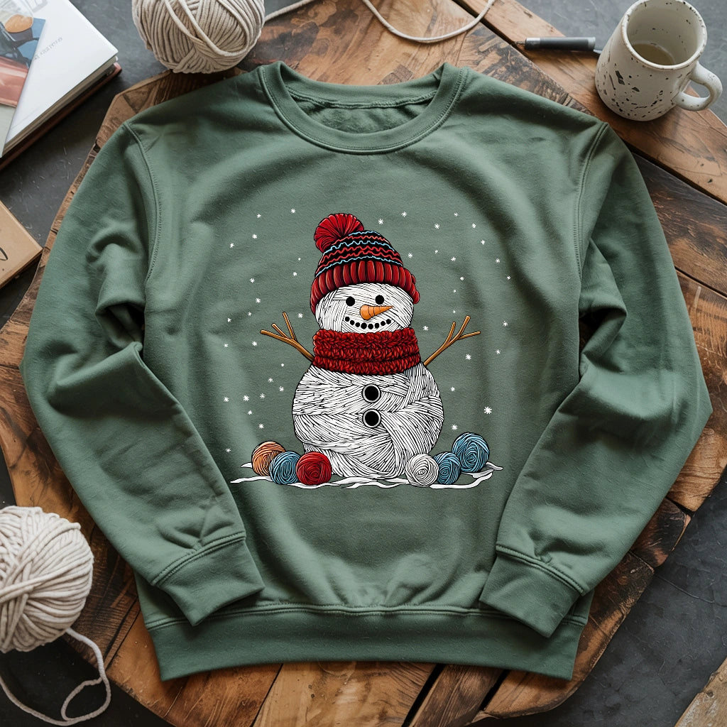 Yarn Snowman Sweatshirt
