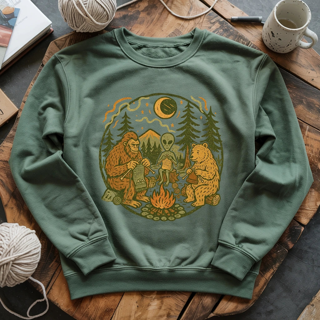 Campfire Knitting Friends Sweatshirt