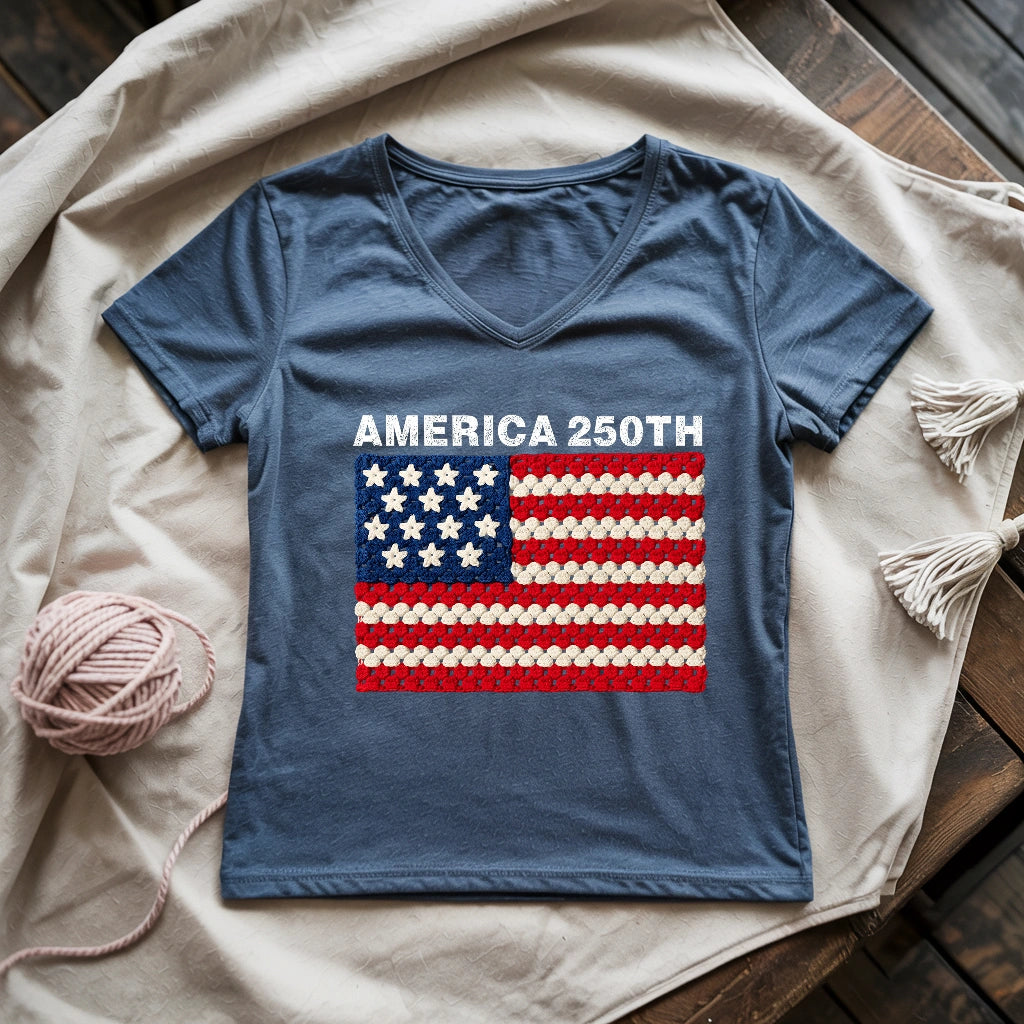 America 250th Lady V-neck