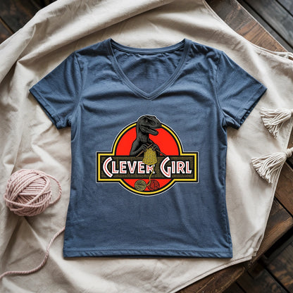 Clever Girl Lady V-neck