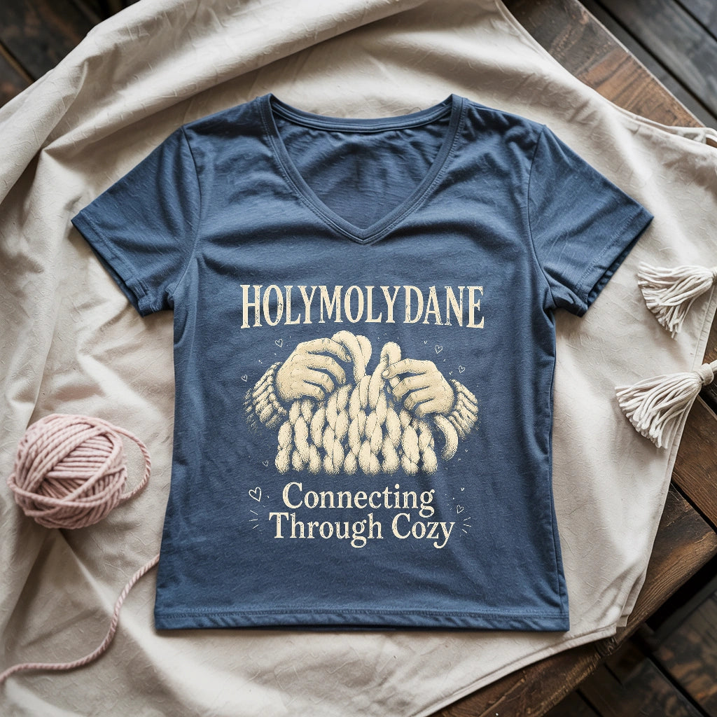 Connecting Through Cozy Lady V-neck