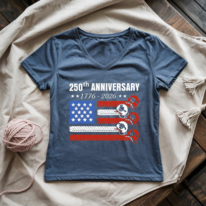 Knit America – 250th Anniversary Lady V-neck