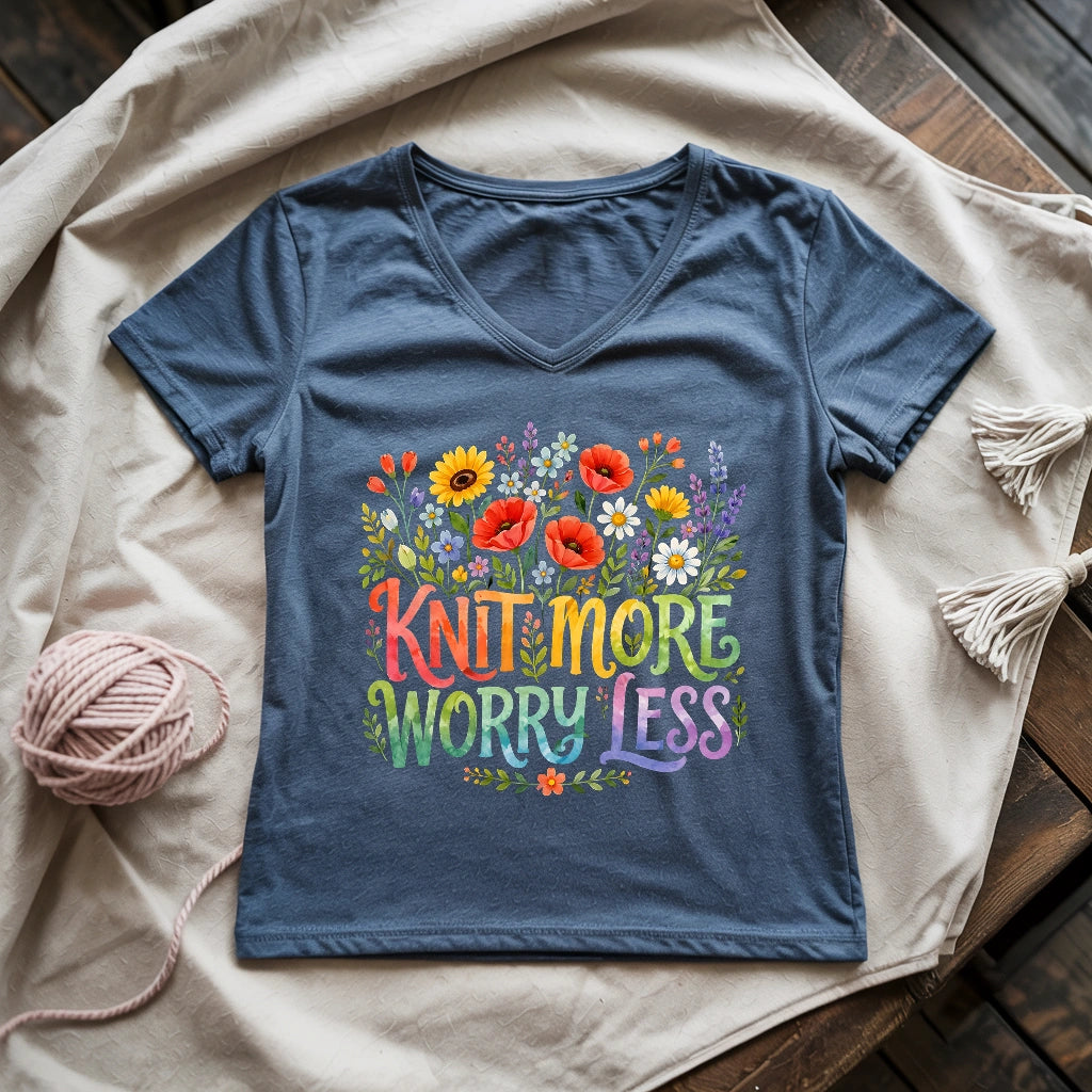 Knit More & More Lady V-neck