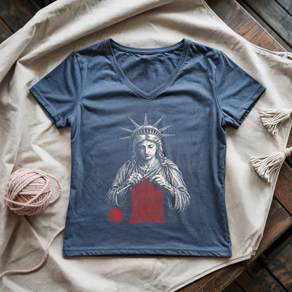 Knitting For Liberty Lady V-neck