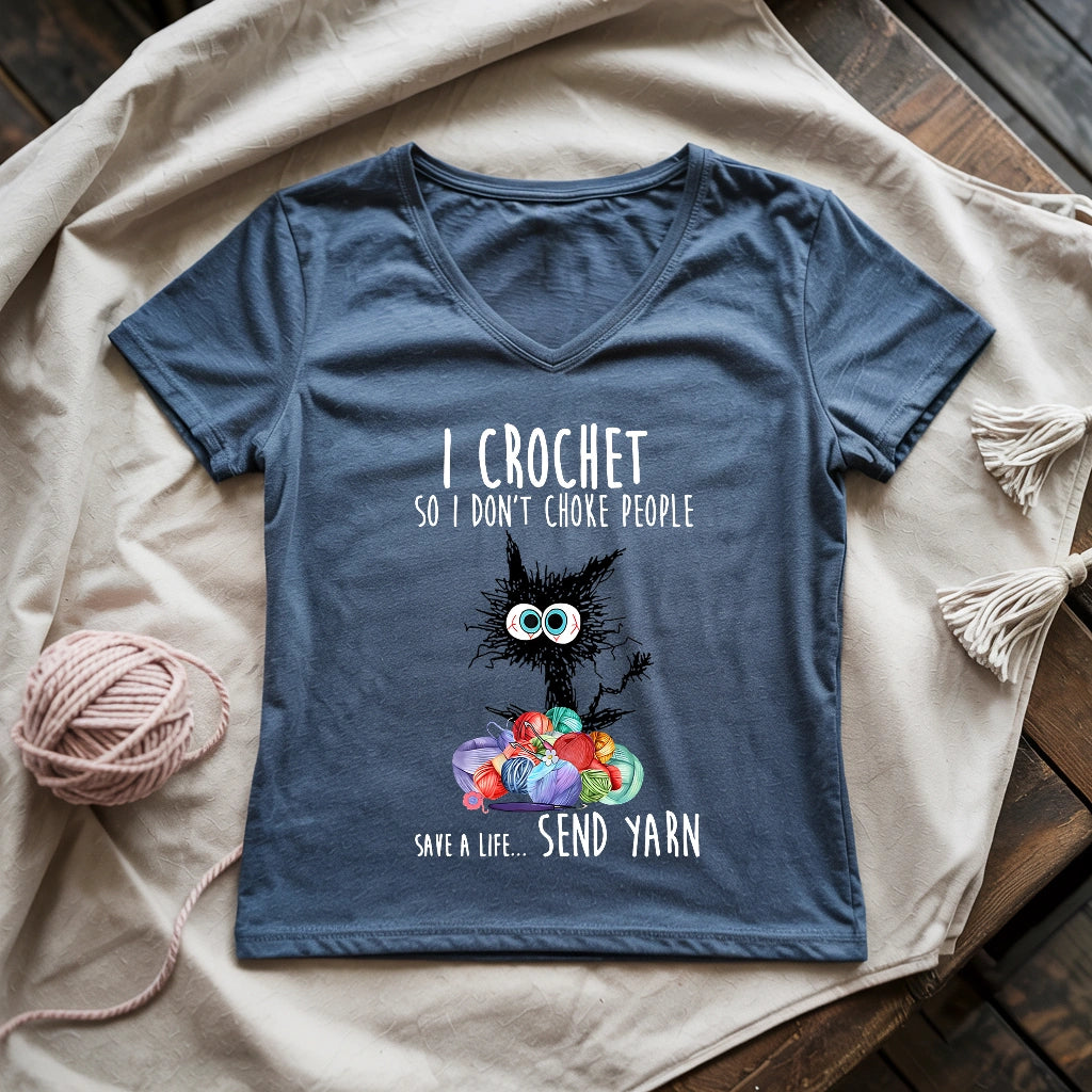 Send Yarn Lady V-neck