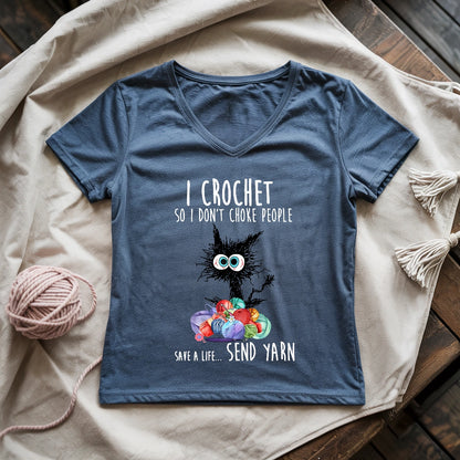 Send Yarn Lady V-neck