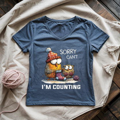 Sorry Cant Lady V-neck