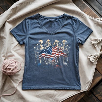The Founding Knitters America Lady V-neck
