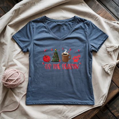 Tis The Season Lady V-neck