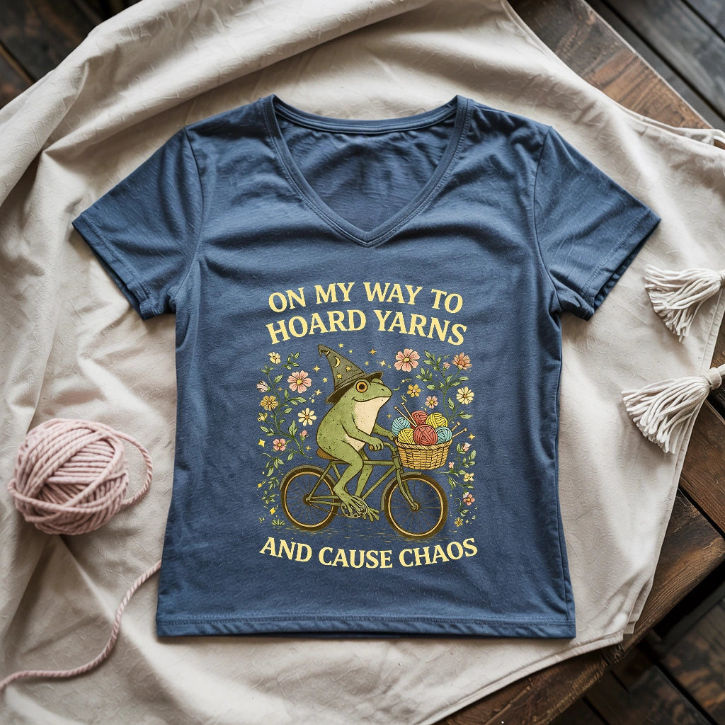 Way To Hoard Yarns Lady V-neck