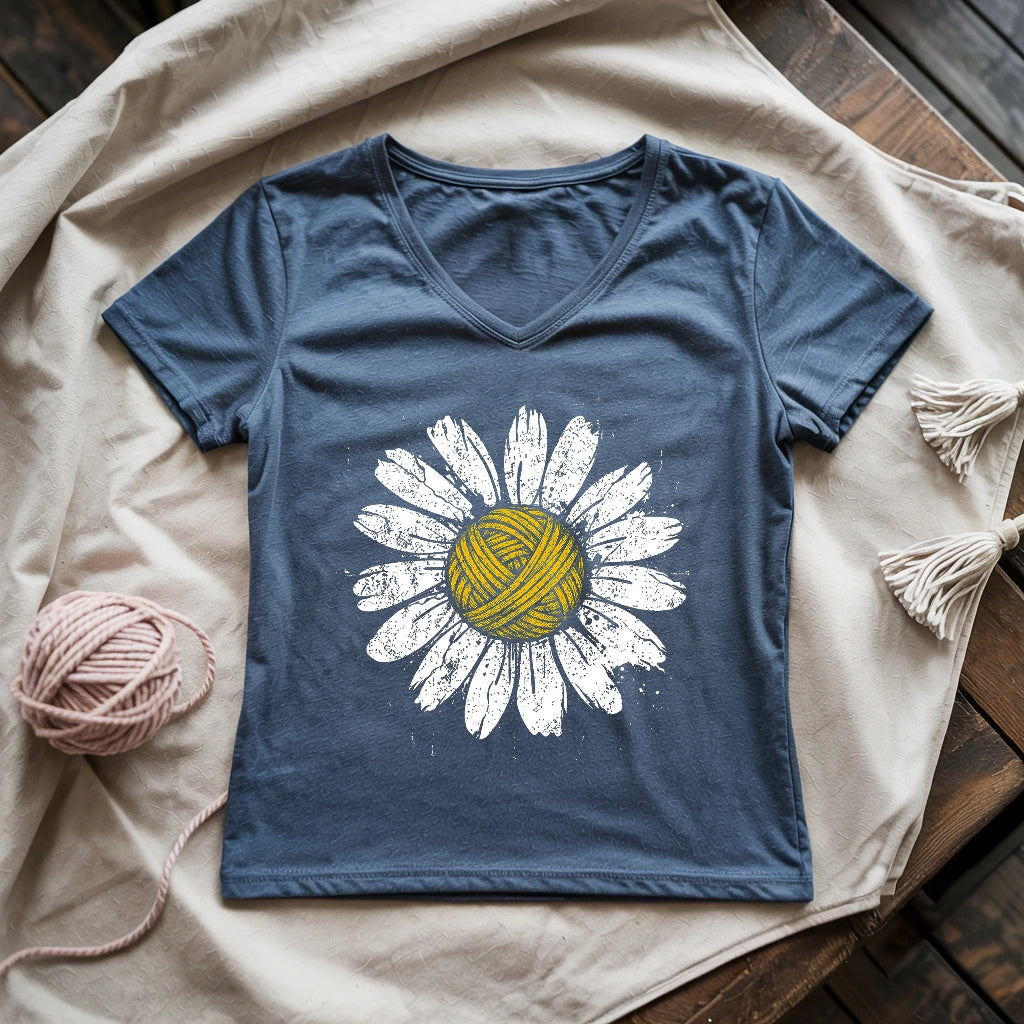 Yarn Daisy Lady V-neck