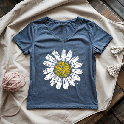 Yarn Daisy Lady V-neck