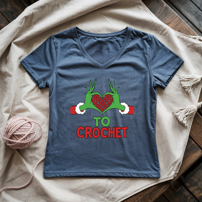 Yarnville Heart Lady V-neck