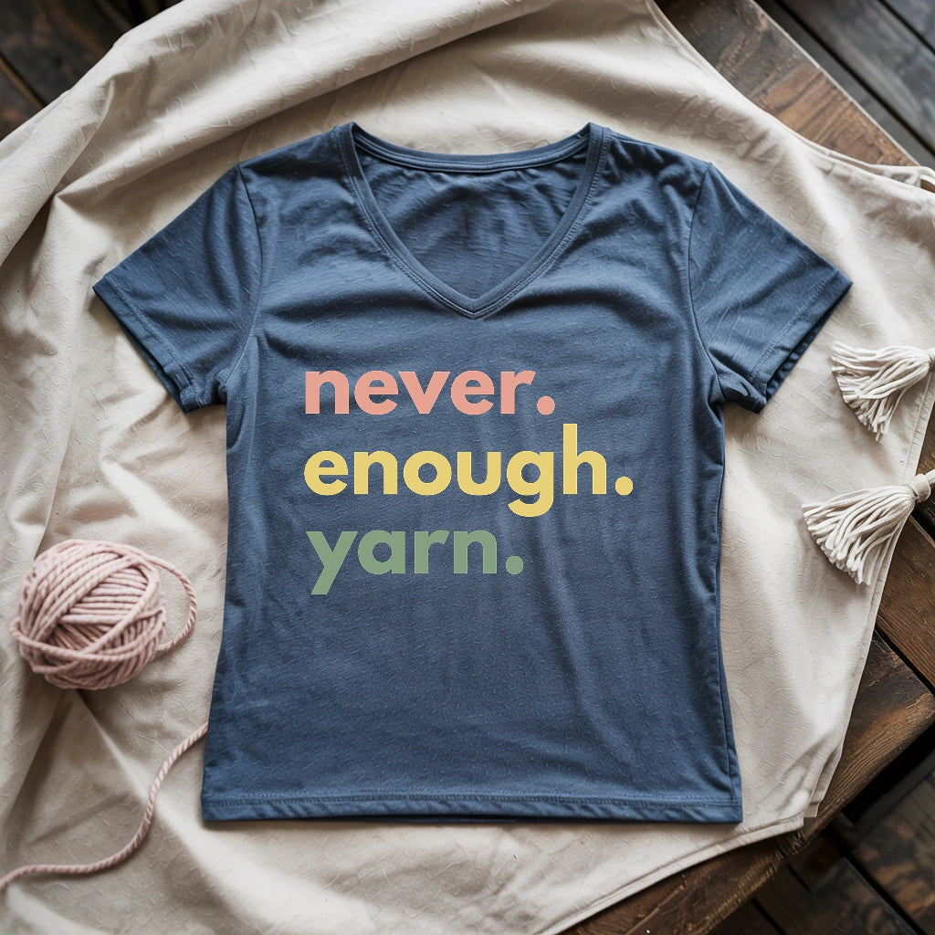 Never Enough Yarn Lady V-neck