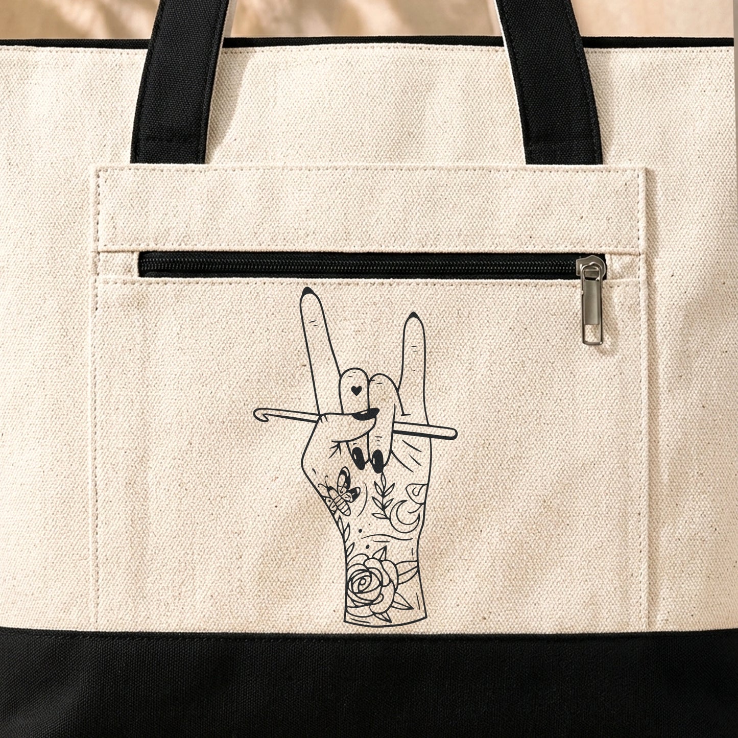 Crocheting Rock Tote