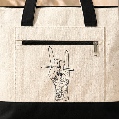 Crocheting Rock Tote