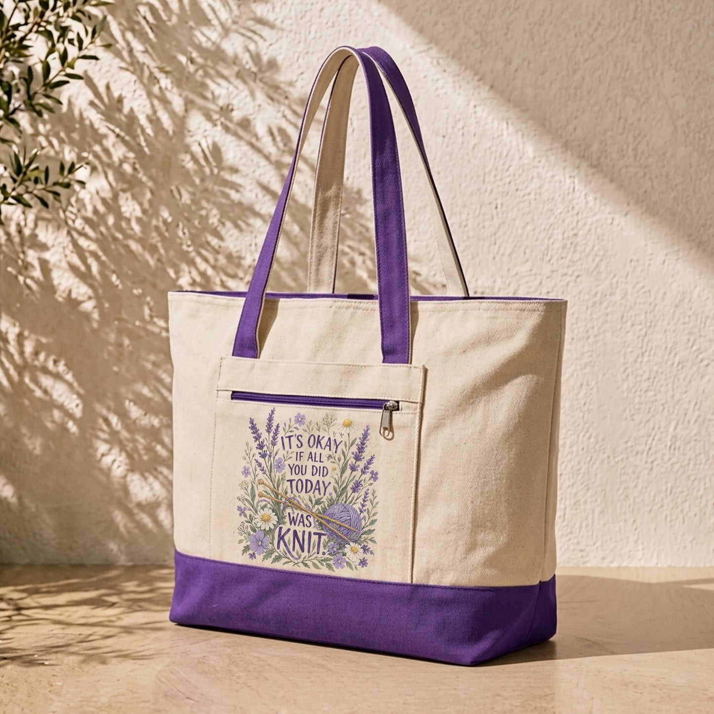 If All You Did Was Knit Tote