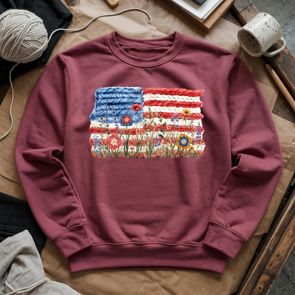 Flowers, Stripes & Skeins Sweatshirt