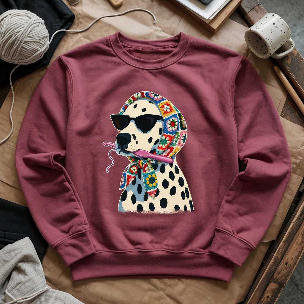 Granny Square Dalmatian Sweatshirt