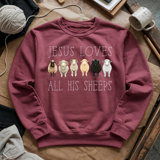 Jesus Loves All His Sheeps Sweatshirt