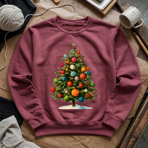 Yarn Christmas Tree Sweatshirt