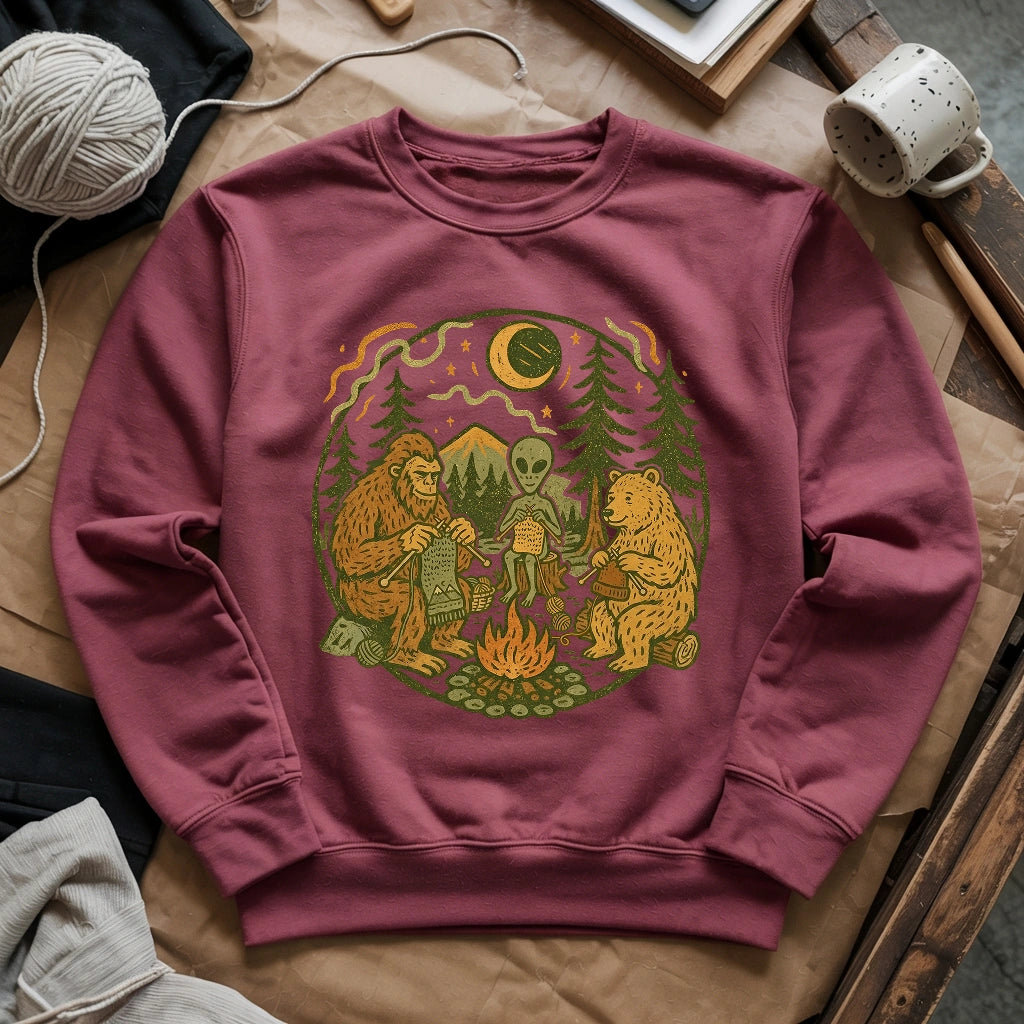 Campfire Knitting Friends Sweatshirt