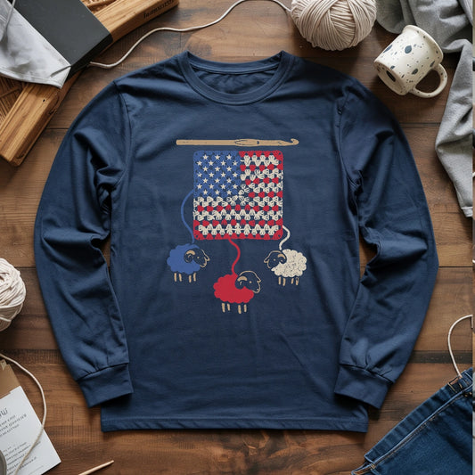 America Granny Flock Long Sleeve T-shirt