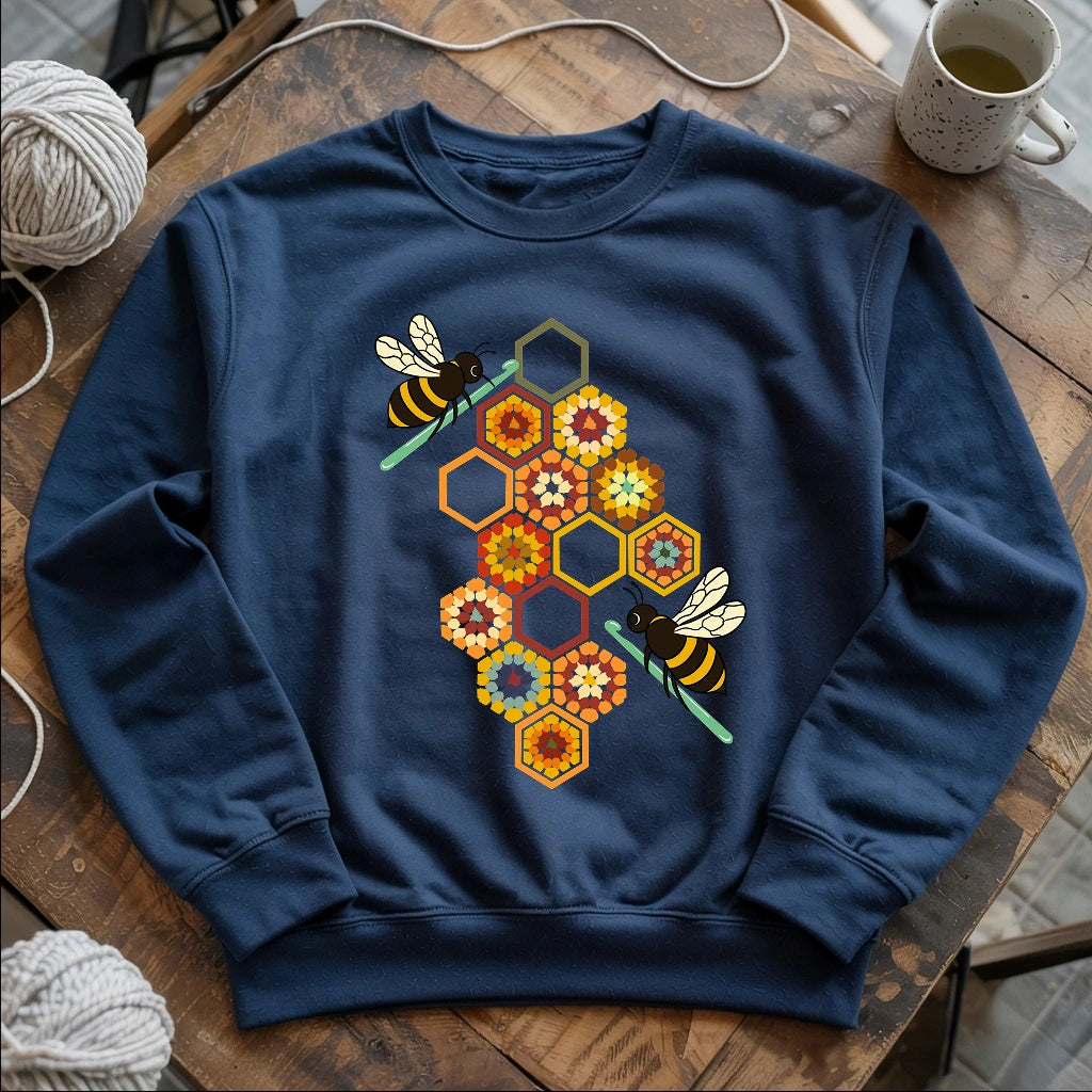 Crochet Bees Sweatshirt