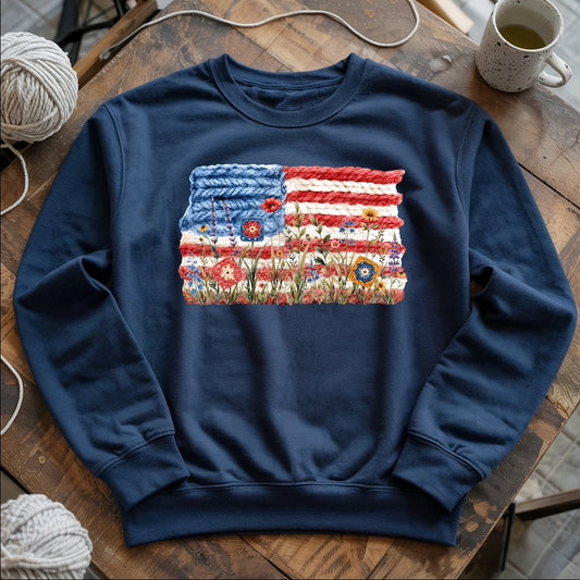 Flowers, Stripes & Skeins Sweatshirt