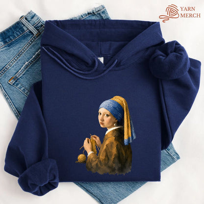 Girl Knitting Hoodie