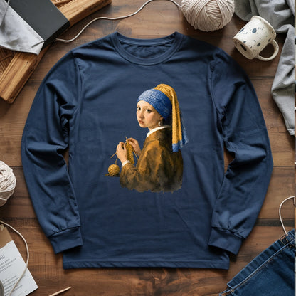 Girl Knitting Long Sleeve T-shirt