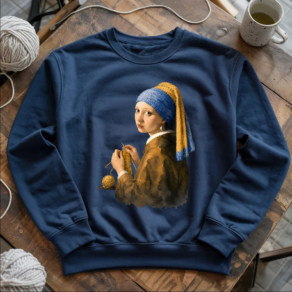 Girl Knitting Sweatshirt