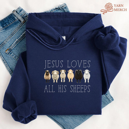 Jesus Loves All His Sheeps Hoodie