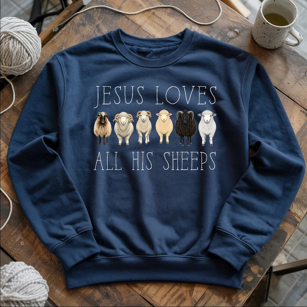 Jesus Loves All His Sheeps Sweatshirt