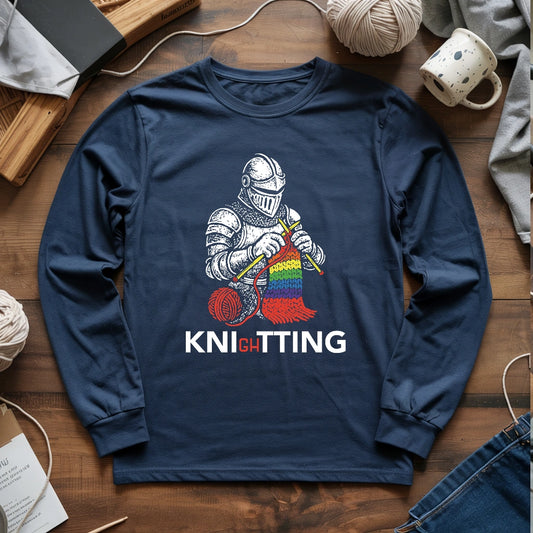 Knight Knitting Long Sleeve T-shirt