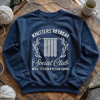 Knitters Retreat Social Club Sweatshirt