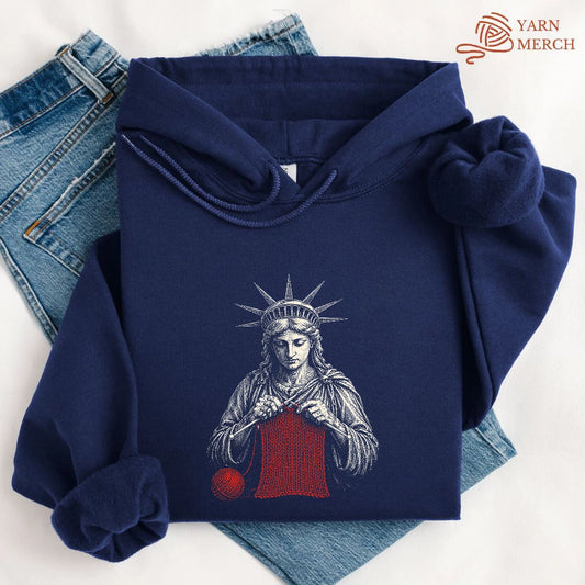 Knitting For Liberty Hoodie