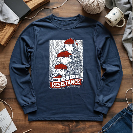 Knitting Is The Resistance Long Sleeve T-shirt