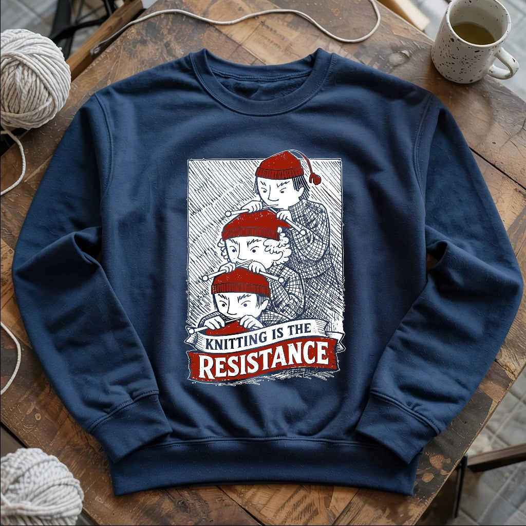 Knitting Is The Resistance Sweatshirt