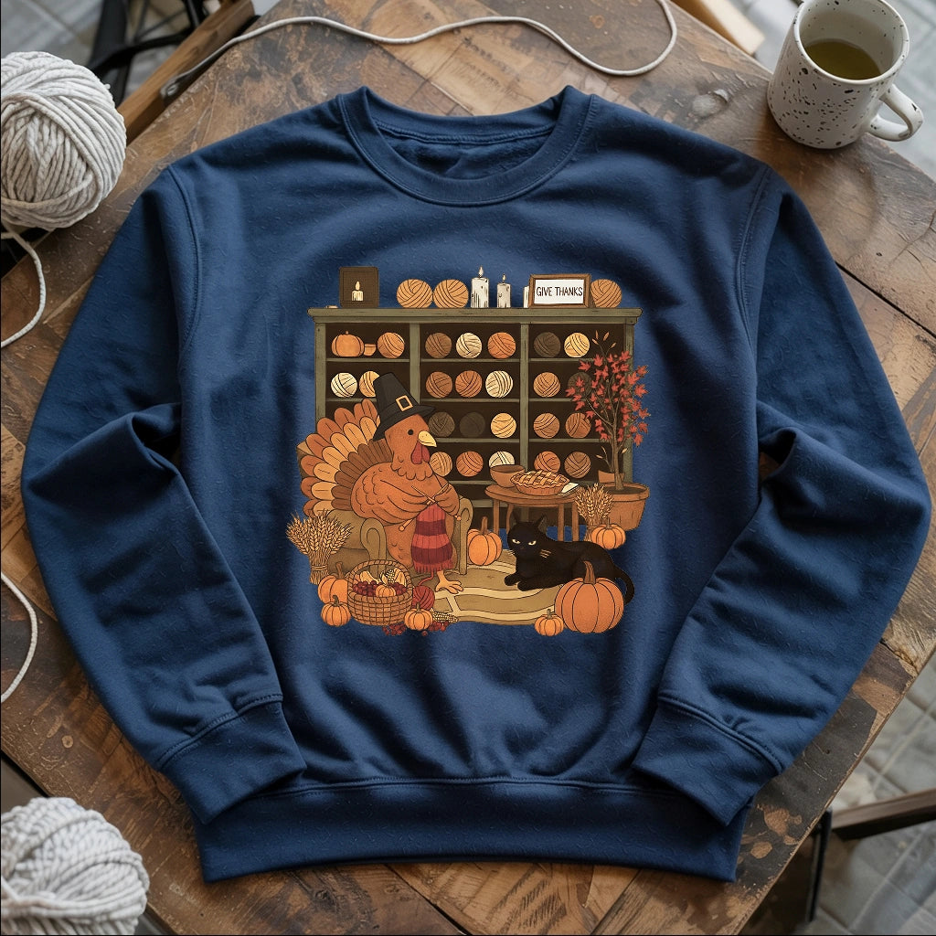 Knitting Turkey Sweatshirt