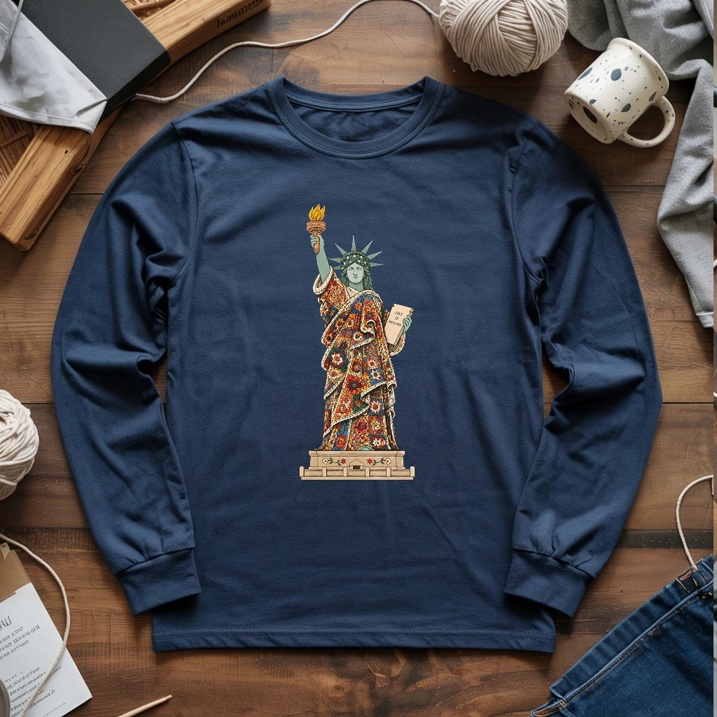 Liberty Covered In Granny Square Long Sleeve T-shirt